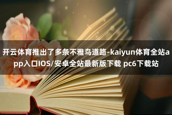 开云体育推出了多条不雅鸟道路-kaiyun体育全站app入口IOS/安卓全站最新版下载 pc6下载站